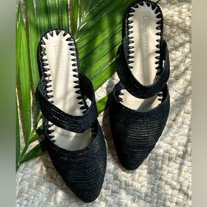 Emerson Fry WOVEN SLIDE - BLACK